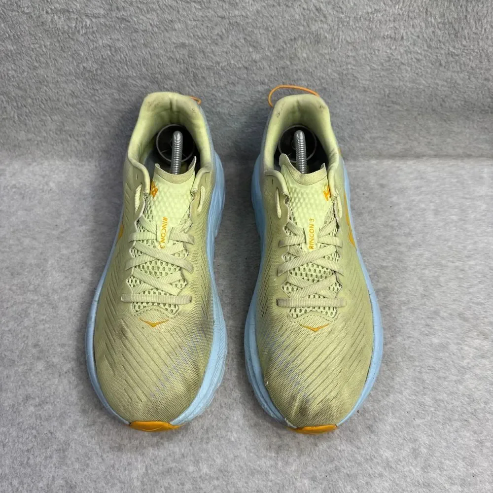 Hoka Rincon 3 Womens Shoes Size 9 Blue & Yellow Running Sneakers 1119396 BSSNG